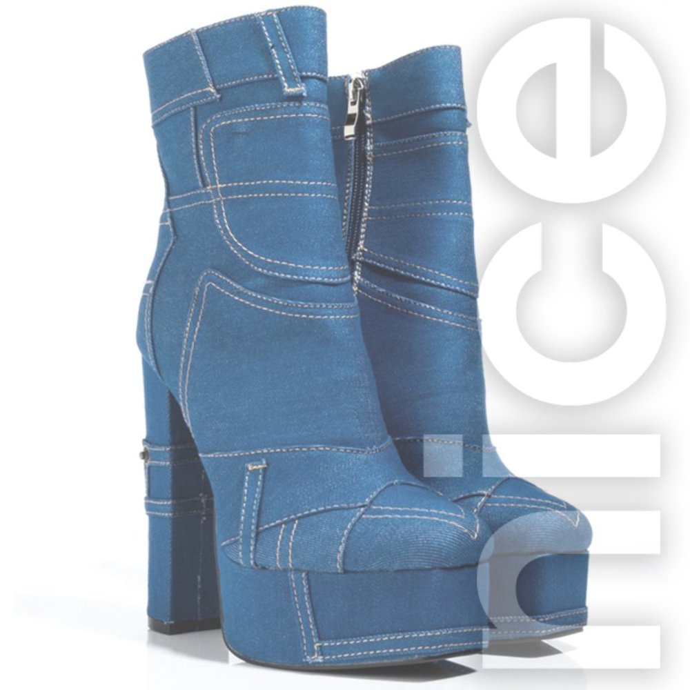 Azalea Wang Keeping It Real Chunky Heel Bootie In… - image 3